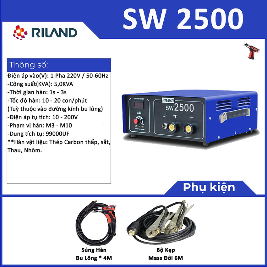 Máy Hàn Bulong, Đinh Tán Riland SW2500