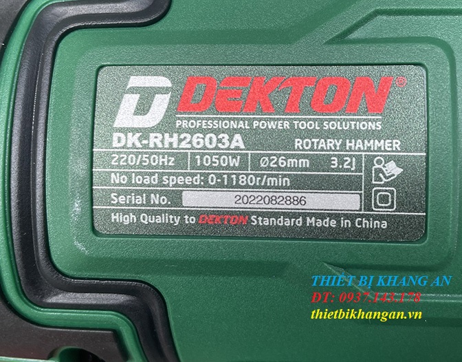 Máy Khoan Bê Tông Dekton DK-RH2603A