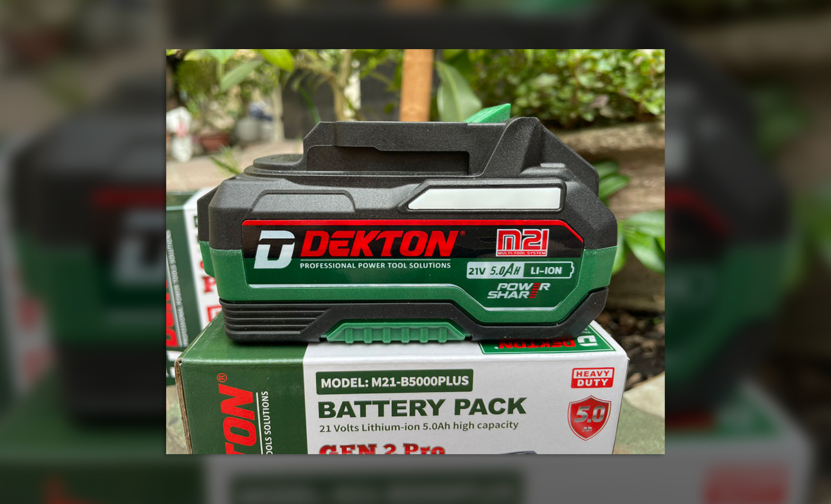 Thông số kỹ thuật của Pin Dekton M21-21V 5A PLUS 10 Cell